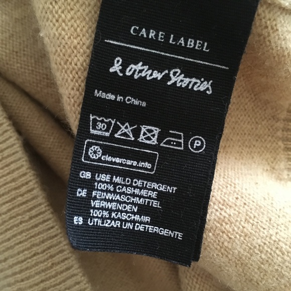 & Other Stores Lykke Li 100% Cashmere Oversized Camel Sweater M - Picture 6 of 7